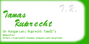 tamas ruprecht business card